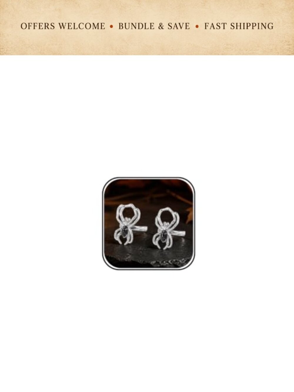 Spider Ear Cuff Earrings Women Punk Halloween No Piercing Costume Jewelry